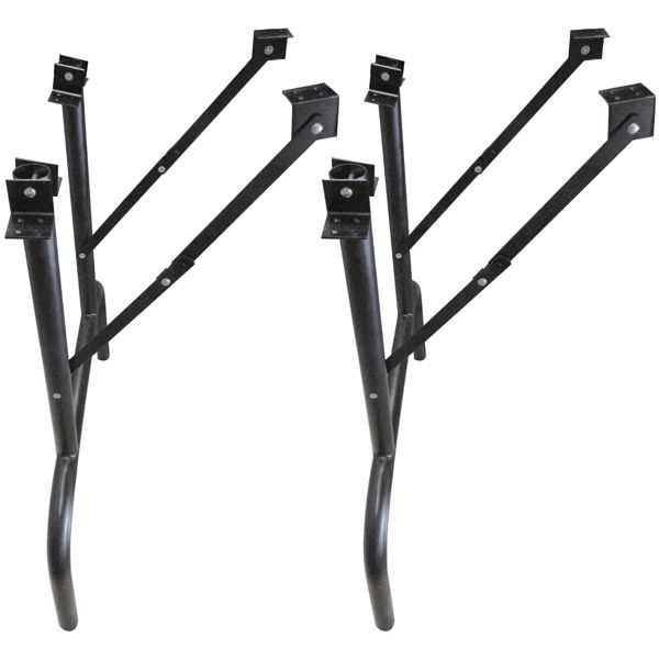 Heavy Duty Folding Black Metal Table Legs 30"Tall x 24" Wide 1.5